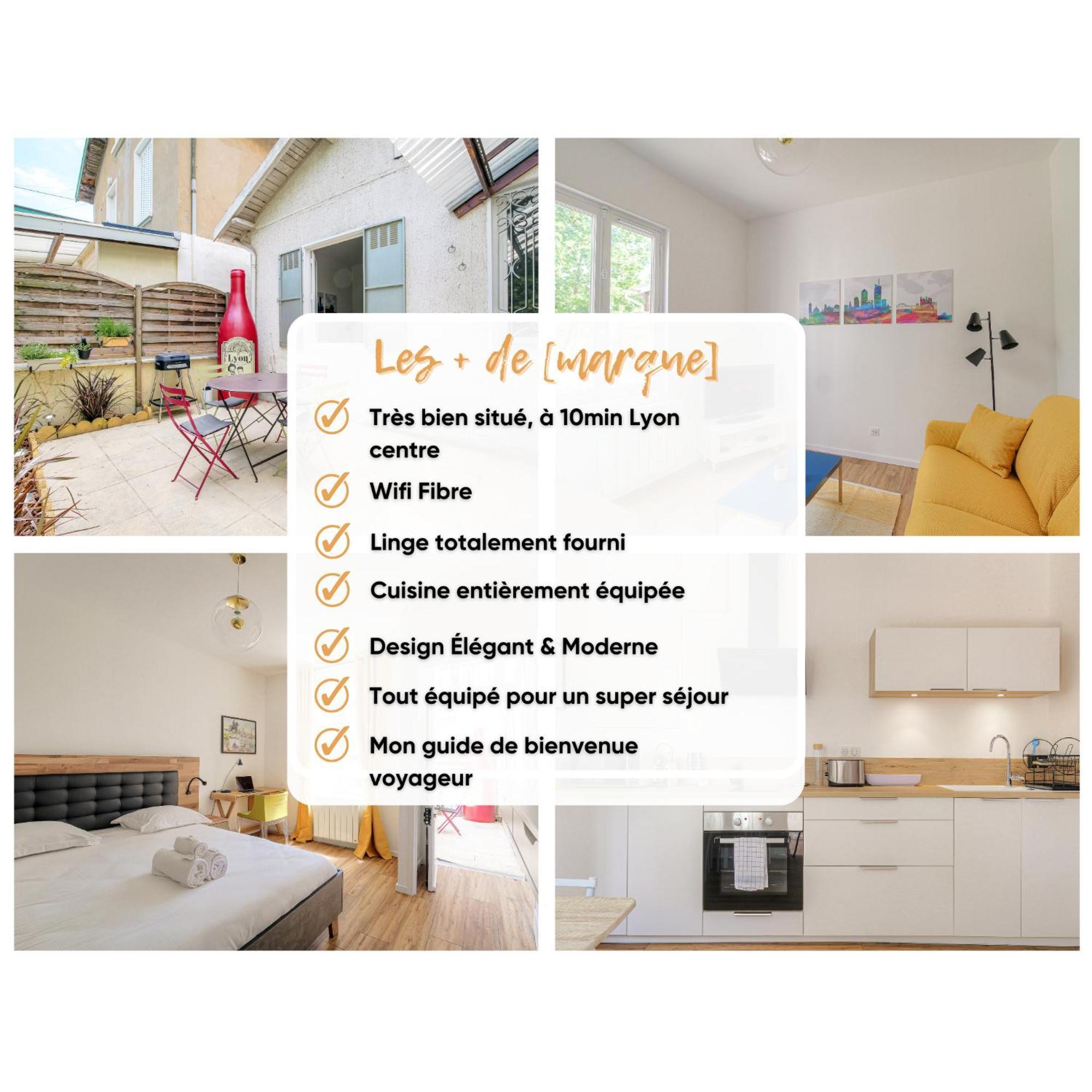 Maison Cosy Avec Terrasse A 15 Minutes De Lyon Et Wifi Apartment Rillieux-la-Pape